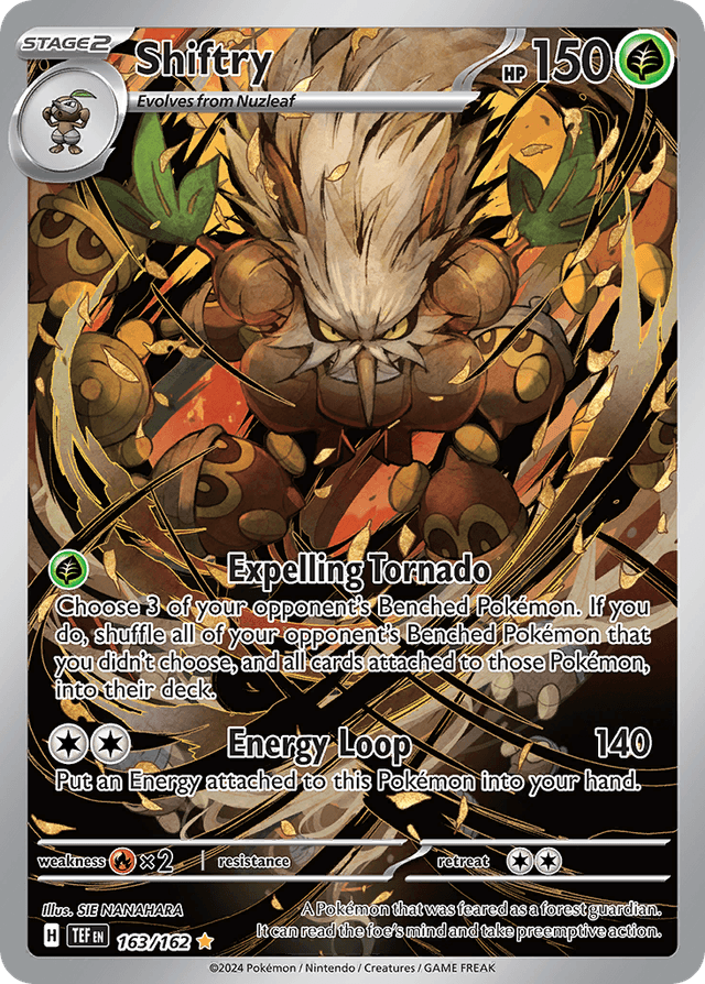Carta Shiftry 163/162 do set Temporal Forces — Pokémon TCG | Bynx