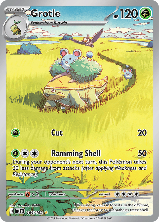 Carta Grotle 164/162 do set Temporal Forces — Pokémon TCG | Bynx