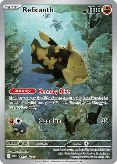 Carta Relicanth 173/162 do set Temporal Forces — Pokémon TCG | Bynx