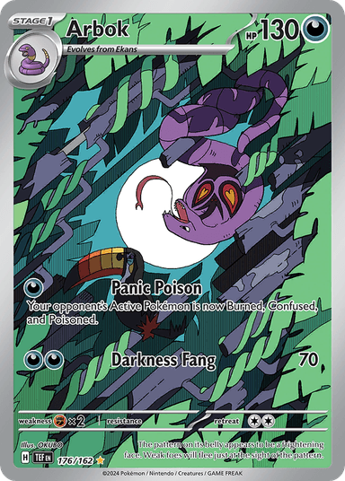 Carta Arbok 176/162 do set Temporal Forces — Pokémon TCG | Bynx