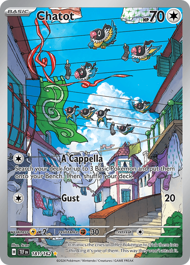 Carta Chatot 181/162 do set Temporal Forces — Pokémon TCG | Bynx