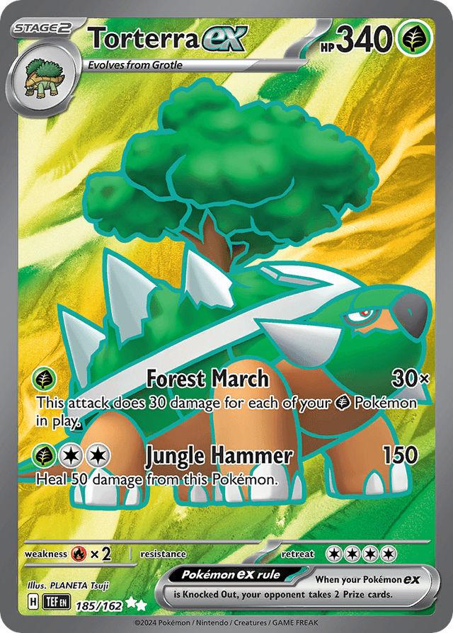 Carta Torterra ex 185/162 do set Temporal Forces — Pokémon TCG | Bynx