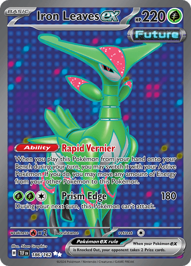 Carta Iron Leaves ex 186/162 do set Temporal Forces — Pokémon TCG | Bynx