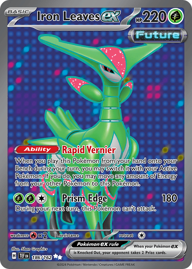 Carta Iron Leaves ex 186/162 do set Temporal Forces — Pokémon TCG | Bynx