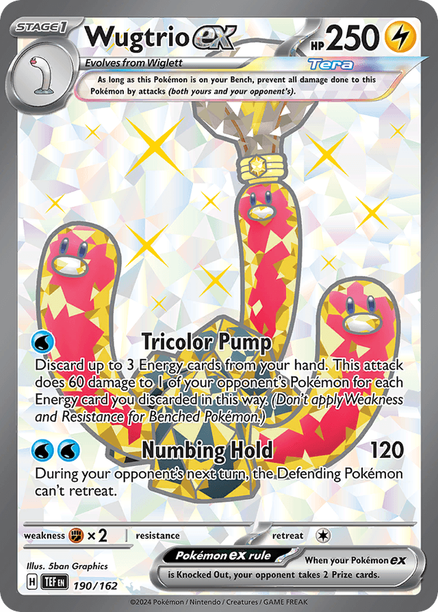 Carta Wugtrio ex 190/162 do set Temporal Forces — Pokémon TCG | Bynx