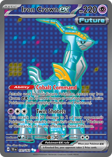 Carta Iron Crown ex 191/162 do set Temporal Forces — Pokémon TCG | Bynx
