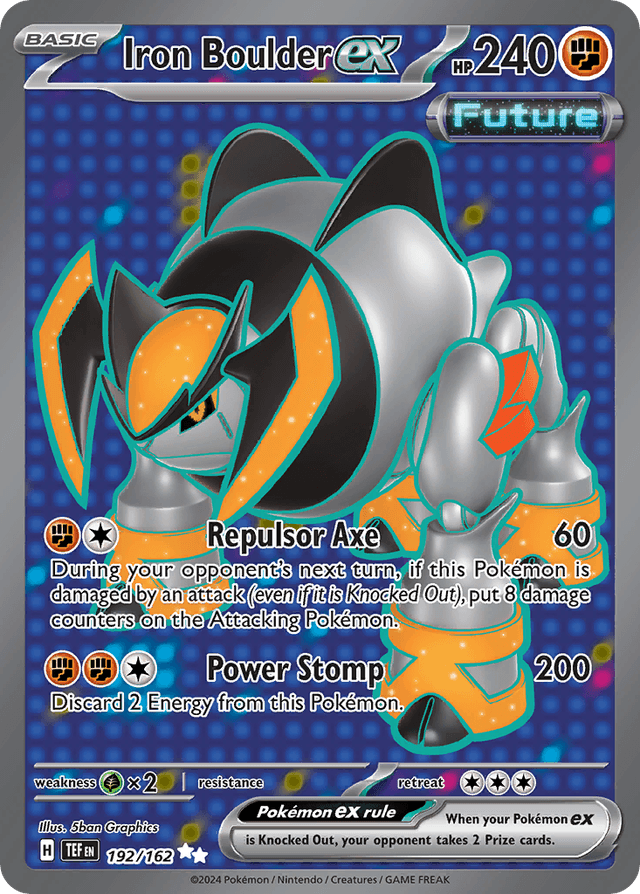 Carta Iron Boulder ex 192/162 do set Temporal Forces — Pokémon TCG | Bynx