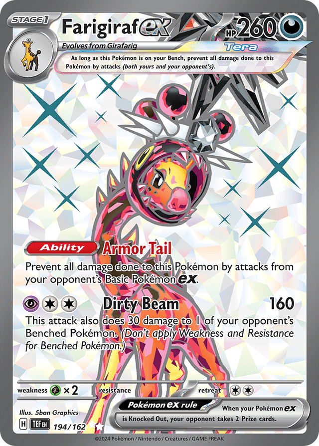 Carta Farigiraf ex 194/162 do set Temporal Forces — Pokémon TCG | Bynx