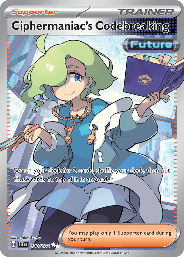 Carta Ciphermaniac's Codebreaking 198/162 do set Temporal Forces — Pokémon TCG | Bynx