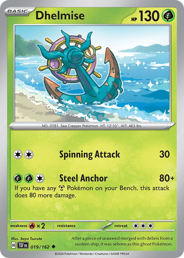 Carta Dhelmise 19/162 do set Temporal Forces — Pokémon TCG | Bynx