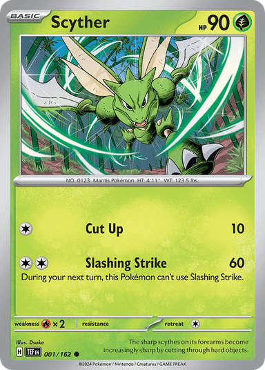 Carta Scyther 1/162 do set Temporal Forces — Pokémon TCG | Bynx