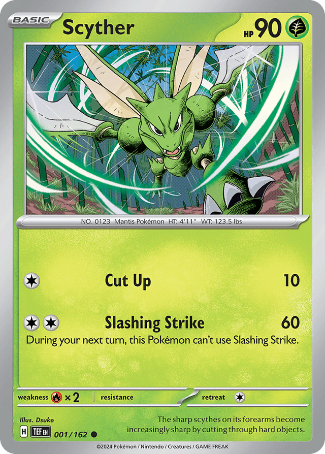 Carta Scyther 1/162 do set Temporal Forces — Pokémon TCG | Bynx