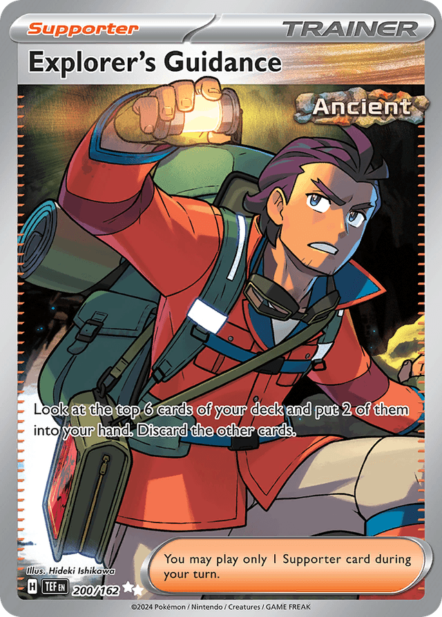 Carta Explorer's Guidance 200/162 do set Temporal Forces — Pokémon TCG | Bynx