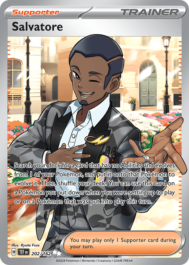 Carta Salvatore 202/162 do set Temporal Forces — Pokémon TCG | Bynx