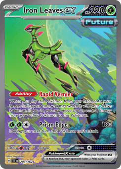 Carta Iron Leaves ex 203 do set Temporal Forces — Pokémon TCG | Bynx