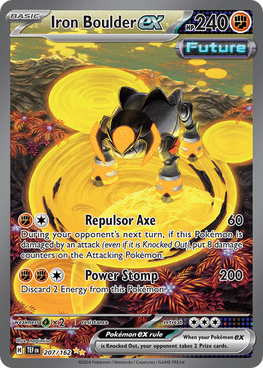 Carta Iron Boulder ex 207/162 do set Temporal Forces — Pokémon TCG | Bynx