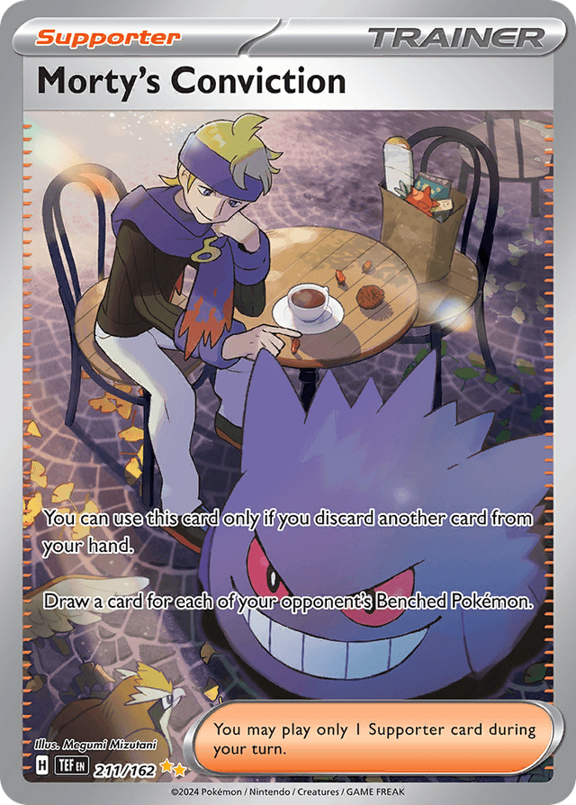 Carta Morty's Conviction 211/162 do set Temporal Forces — Pokémon TCG | Bynx