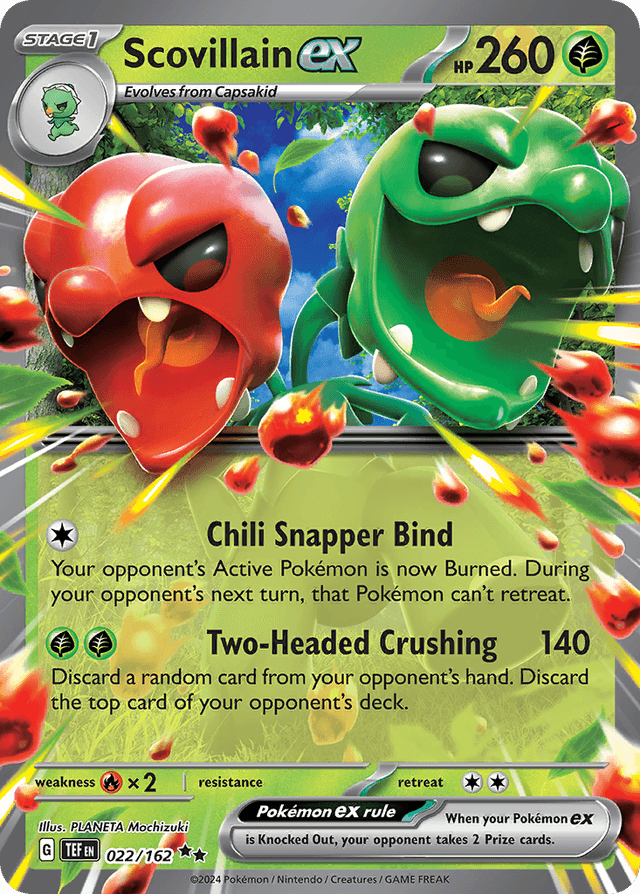 Carta Scovillain ex 22/162 do set Temporal Forces — Pokémon TCG | Bynx