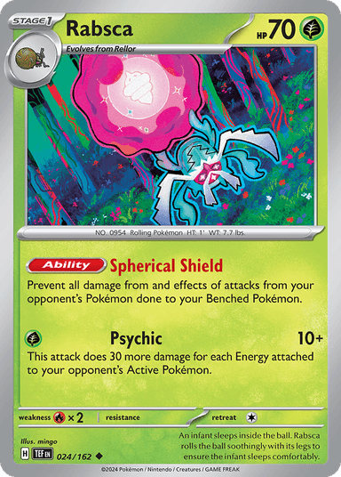 Carta Rabsca 24/162 do set Temporal Forces — Pokémon TCG | Bynx