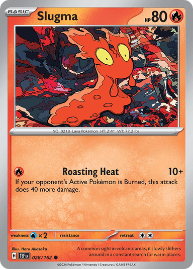 Carta Slugma 28/162 do set Temporal Forces — Pokémon TCG | Bynx