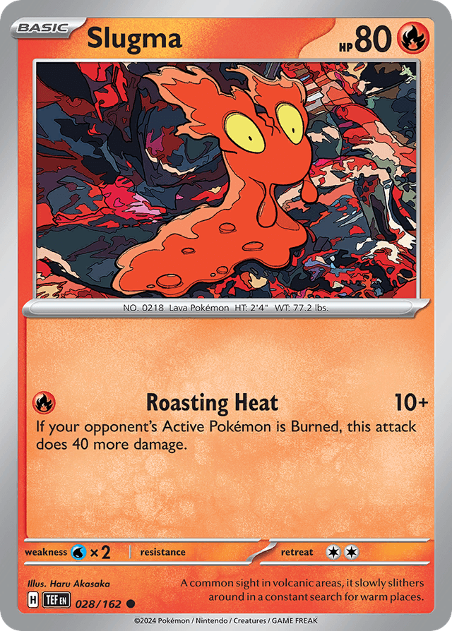Carta Slugma 28/162 do set Temporal Forces — Pokémon TCG | Bynx