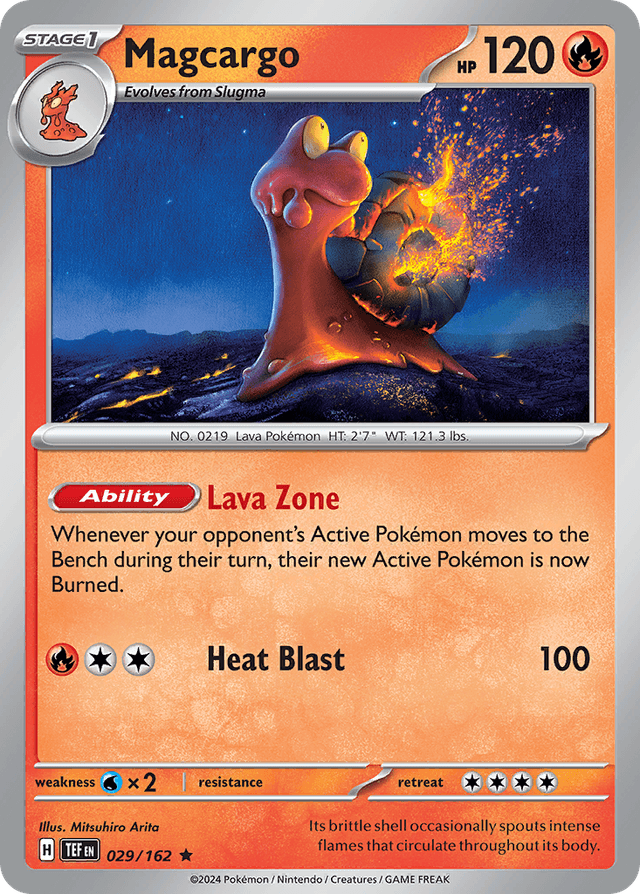 Carta Magcargo 29/162 do set Temporal Forces — Pokémon TCG | Bynx