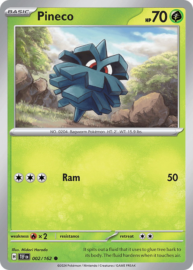 Carta Pineco 2/162 do set Temporal Forces — Pokémon TCG | Bynx