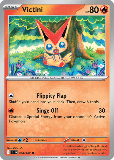 Carta Victini 30/162 do set Temporal Forces — Pokémon TCG | Bynx