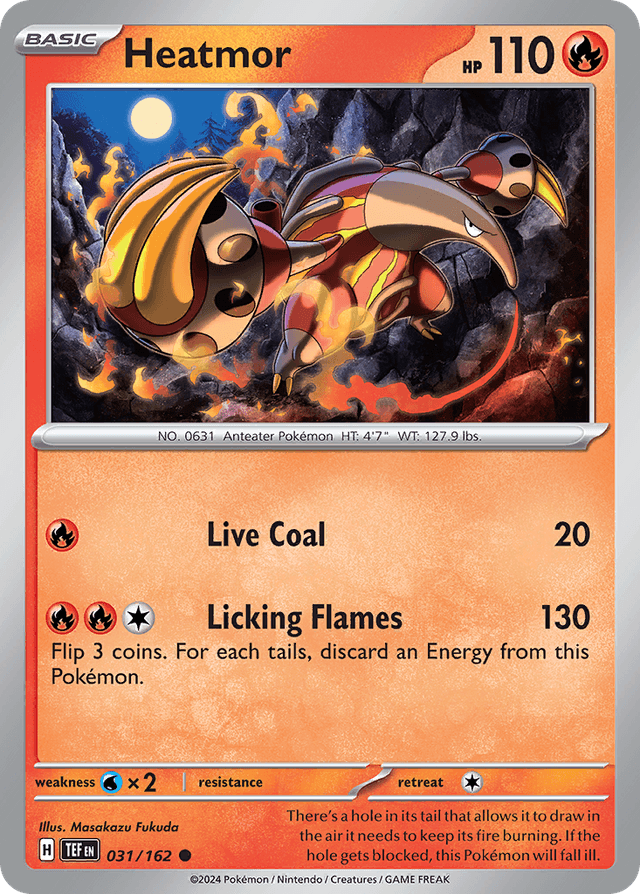 Carta Heatmor 31/162 do set Temporal Forces — Pokémon TCG | Bynx