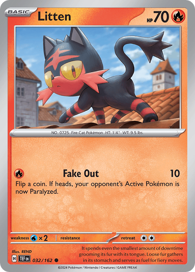 Carta Litten 32/162 do set Temporal Forces — Pokémon TCG | Bynx