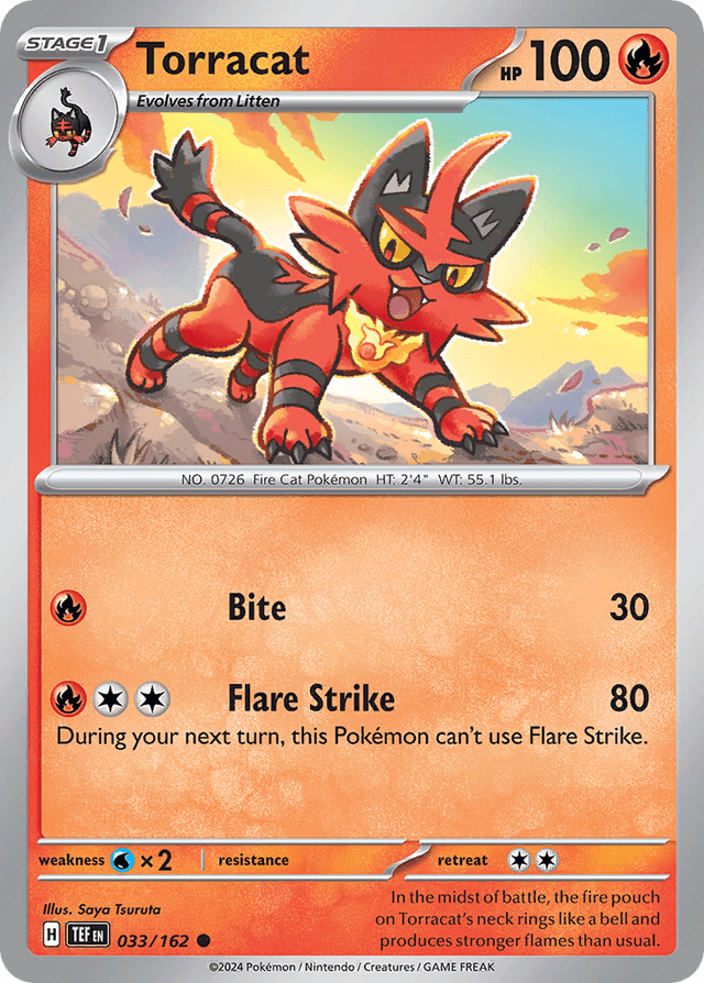 Carta Torracat 33/162 do set Temporal Forces — Pokémon TCG | Bynx