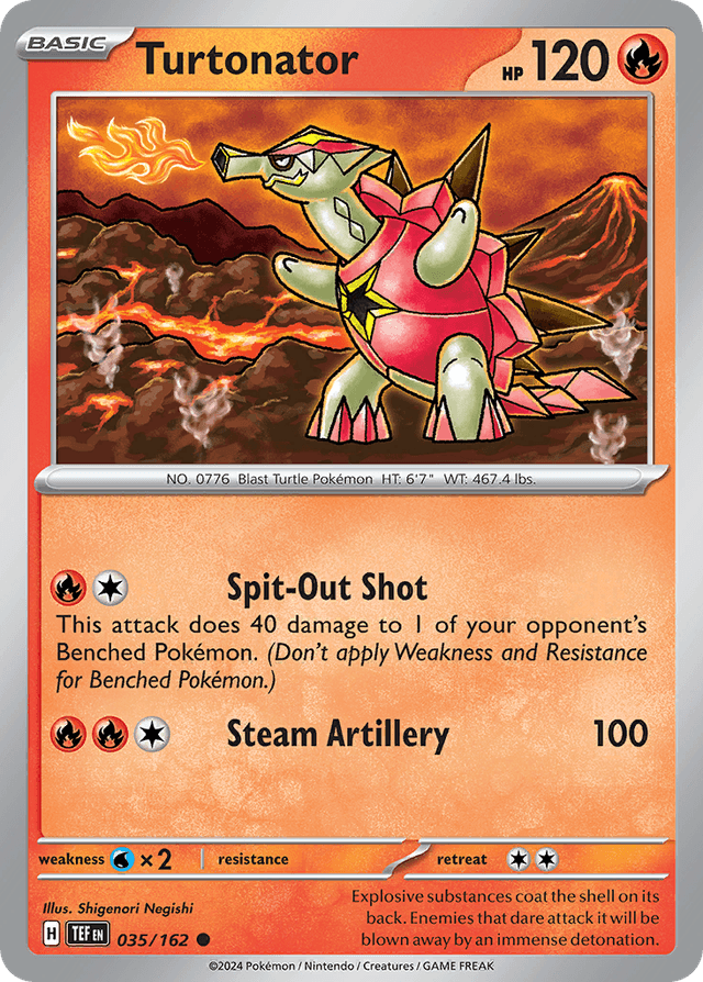 Carta Turtonator 35/162 do set Temporal Forces — Pokémon TCG | Bynx