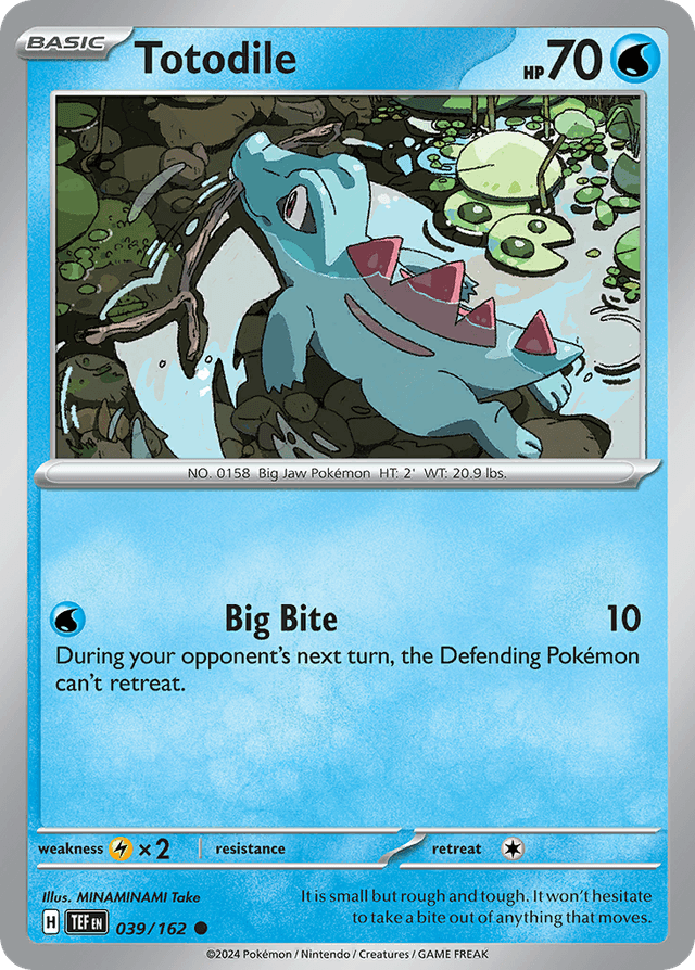 Carta Totodile 39/162 do set Temporal Forces — Pokémon TCG | Bynx