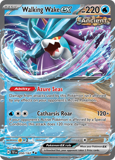 Carta Walking Wake ex 50/162 do set Temporal Forces — Pokémon TCG | Bynx