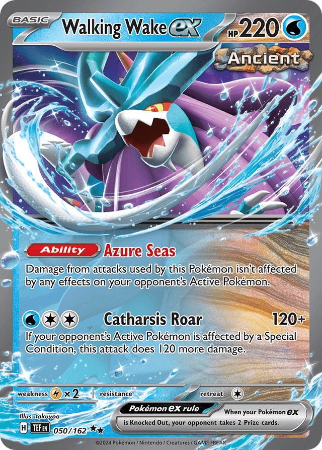 Carta Walking Wake ex 50/162 do set Temporal Forces — Pokémon TCG | Bynx