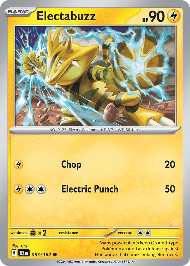 Carta Electabuzz 53/162 do set Temporal Forces — Pokémon TCG | Bynx