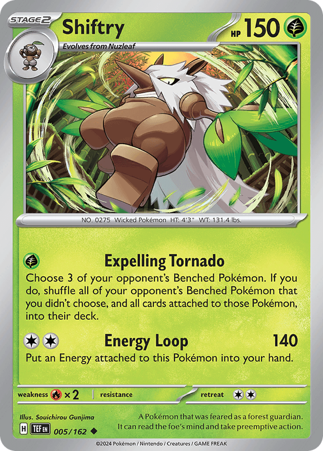Carta Shiftry 5/162 do set Temporal Forces — Pokémon TCG | Bynx