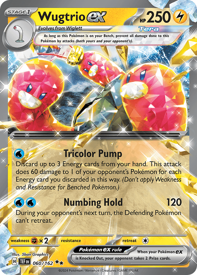 Carta Wugtrio ex 60/162 do set Temporal Forces — Pokémon TCG | Bynx