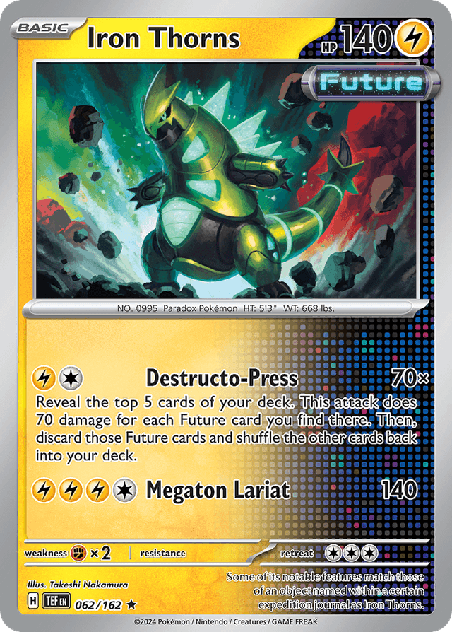 Carta Iron Thorns 62/162 do set Temporal Forces — Pokémon TCG | Bynx