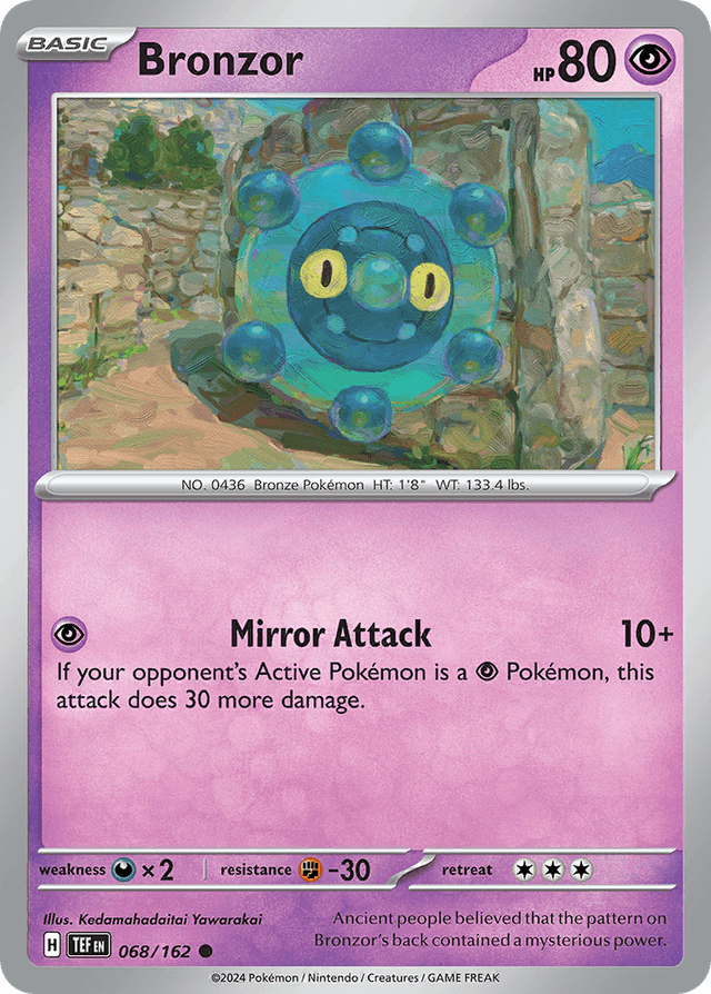 Carta Bronzor 68/162 do set Temporal Forces — Pokémon TCG | Bynx