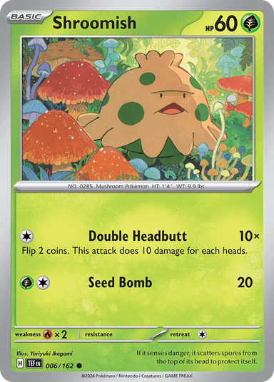 Carta Shroomish 6/162 do set Temporal Forces — Pokémon TCG | Bynx