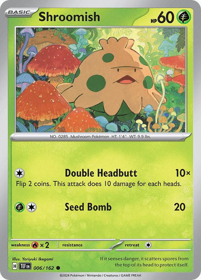 Carta Shroomish 6/162 do set Temporal Forces — Pokémon TCG | Bynx
