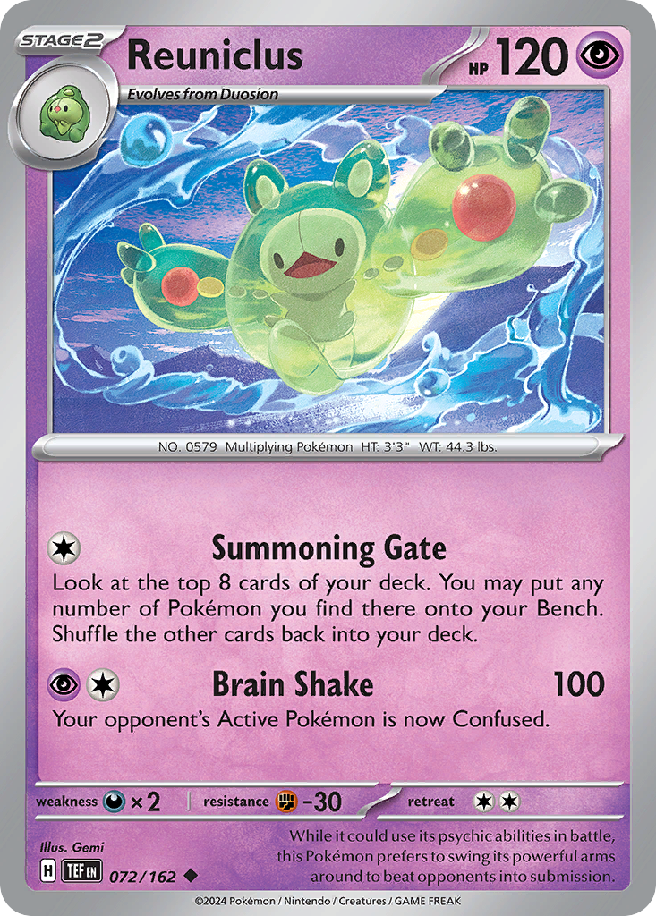 Carta Reuniclus 72/162 do set Temporal Forces — Pokémon TCG | Bynx