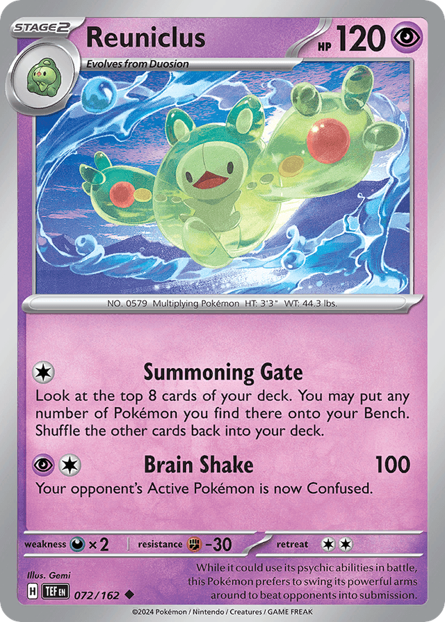 Carta Reuniclus 72/162 do set Temporal Forces — Pokémon TCG | Bynx