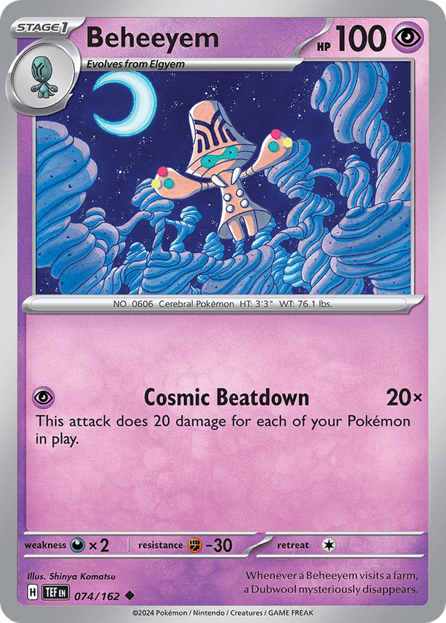 Carta Beheeyem 74/162 do set Temporal Forces — Pokémon TCG | Bynx