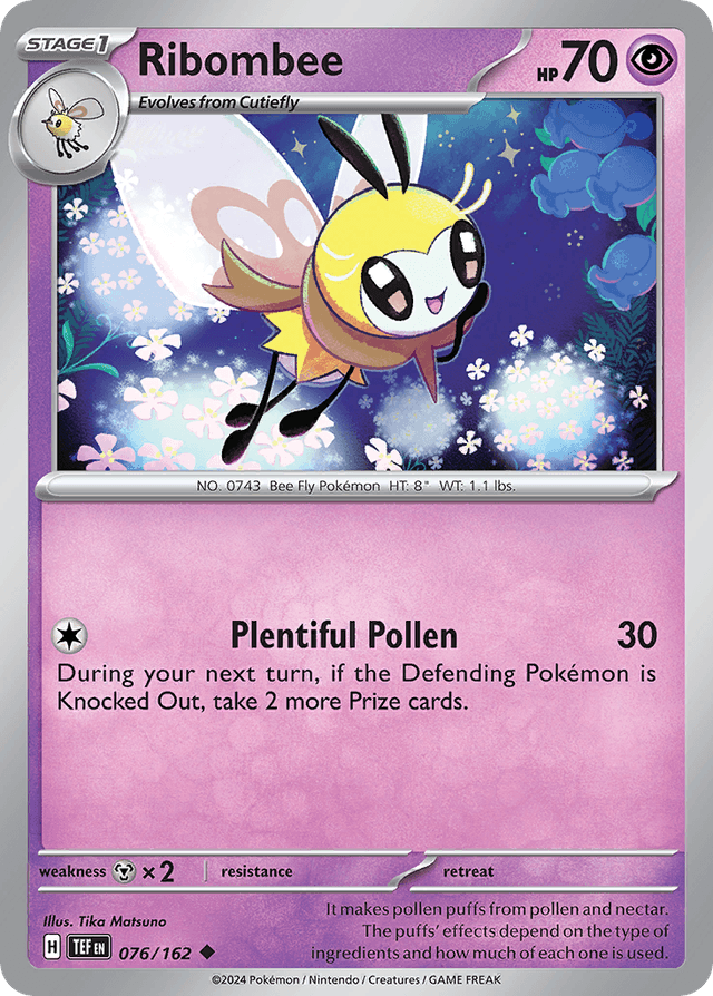 Carta Ribombee 76/162 do set Temporal Forces — Pokémon TCG | Bynx