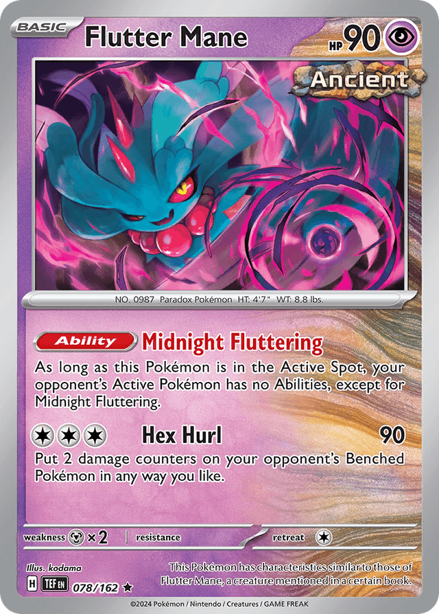 Carta Flutter Mane 78/162 do set Temporal Forces — Pokémon TCG | Bynx