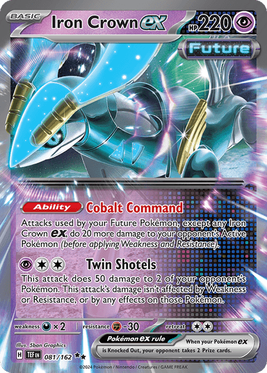 Carta Iron Crown ex 81/162 do set Temporal Forces — Pokémon TCG | Bynx