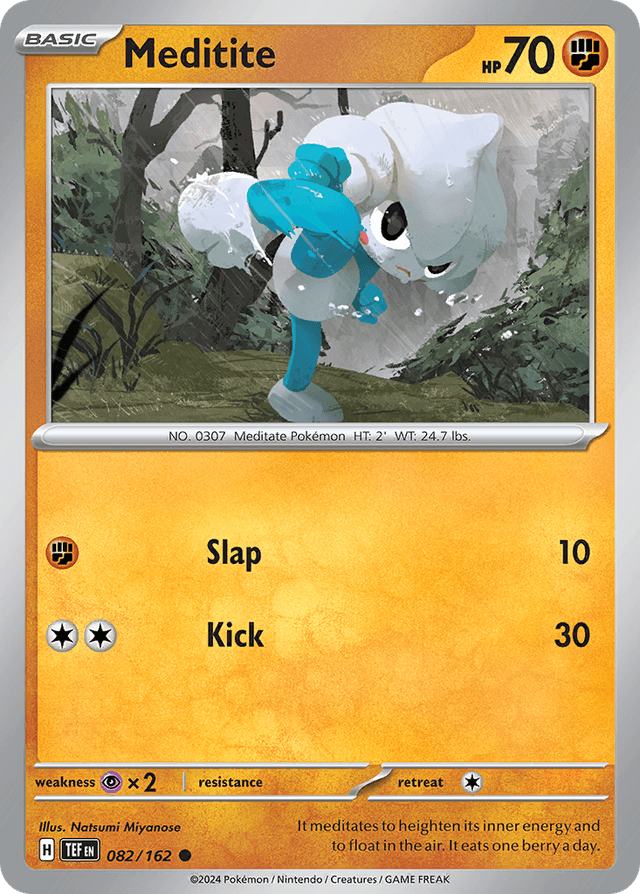 Carta Meditite 82/162 do set Temporal Forces — Pokémon TCG | Bynx