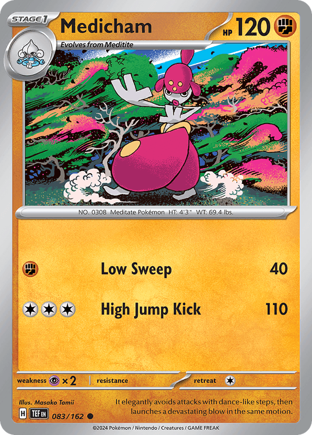 Carta Medicham 83/162 do set Temporal Forces — Pokémon TCG | Bynx